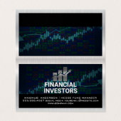 財務グラフロゴ |ストック・レポート 名刺 (外部フラット)