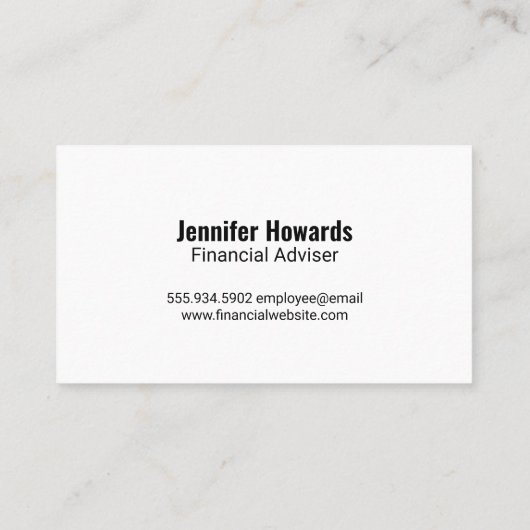 財務グラフロゴ | 投資 名刺 (裏面)