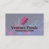 財務グラフロゴ | 投資 名刺 (正面)