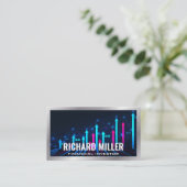 財務グラフ矢印 |株式 | Fin Tech 名刺 (スタンド正面)