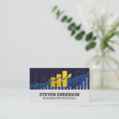 財務グラフ |株価グラフバーグラフ 名刺 (スタンド正面)