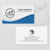 財務コンサルタントの財務費用 名刺 (正面/裏面)