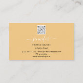 財務コンサルティングブローカー会計士Bitcoinsバラ 名刺 (裏面)