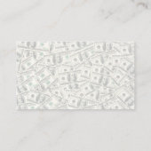 財務サービス編集可能カード 名刺 (裏面)