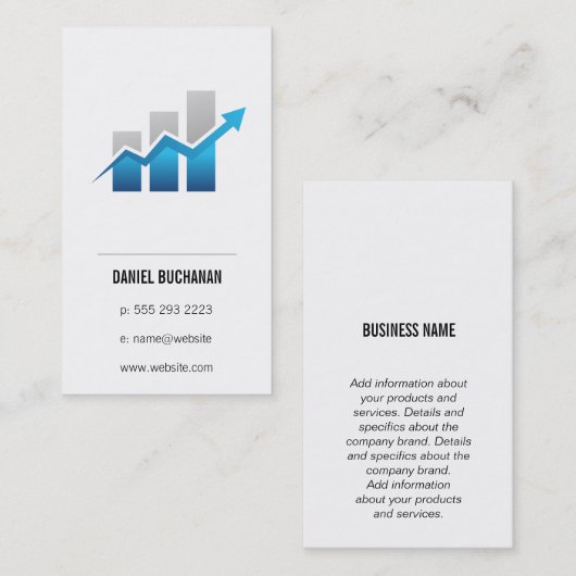 財務バーグラフ 名刺 (正面/裏面)