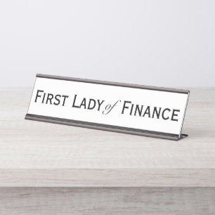 財務ファーストレディおもしろい女性会計士CFO デスクネームプレート