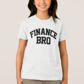 財務ブラオおもしろいファイナンス トライブレンドTシャツ (正面)