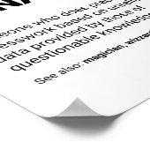 財務マネージャのおもしろいスペシャリスト定義 ポスター (角)