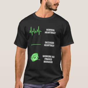 財務マネージャ作業者のビジネス財務ジョブ Tシャツ