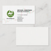 財務マネーロゴ |株価チャート 名刺 (正面/裏面)