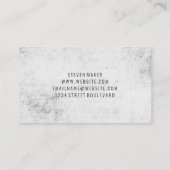 財務ロゴグランジ青(緑) 名刺 (裏面)