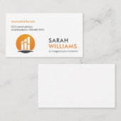 財務ロゴ |不動産実在代理業者 |不動産仲介業者 名刺 (正面/裏面)