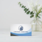 財務ロゴ 名刺 (スタンド正面)