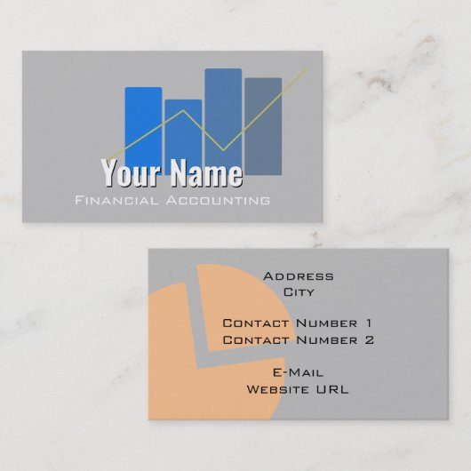 財務会計名刺 名刺 (正面/裏面)