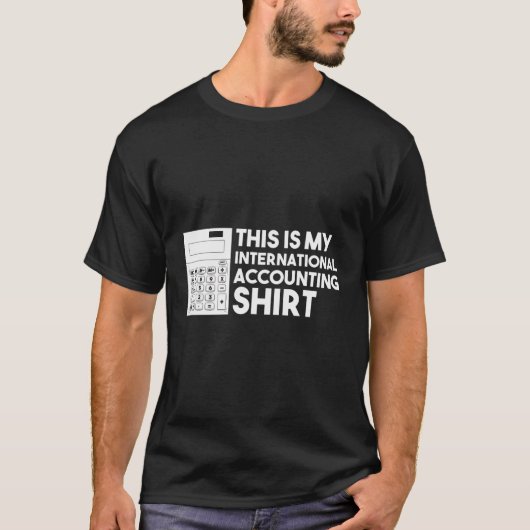 財務会計日スプレッドシート計算Con Tシャツ (正面)