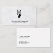 財務会計 |大理石 |投資 名刺 (正面/裏面)
