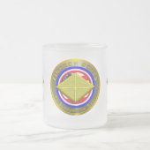 財務協力隊退役軍人 フロストグラスマグカップ (中央)