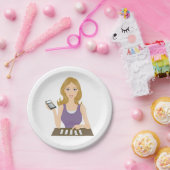 財務女性 ペーパープレート (パーティー)