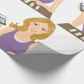 財務女性 ラッピングペーパー