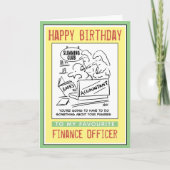 財務官に対するハッピーバースデー カード (正面)