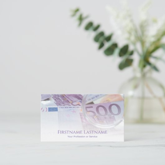 財務専門家の会計士の名刺 名刺 (スタンド正面)