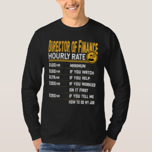 財務担当取締役 時給 CFO Tシャツ