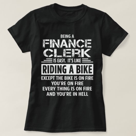 財務担当者 Tシャツ (デザイン正面)