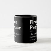 財務教授のおもしろい先生定義 ツートーンマグカップ (中央)