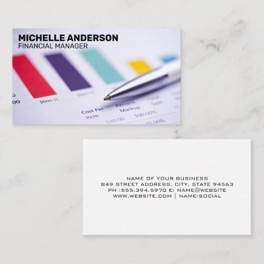 財務書類 |グラフ 名刺 (正面/裏面)