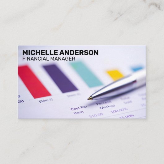 財務書類 |グラフ 名刺 (正面)