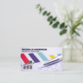 財務書類 |バーグラフの株価 名刺 (スタンド正面)