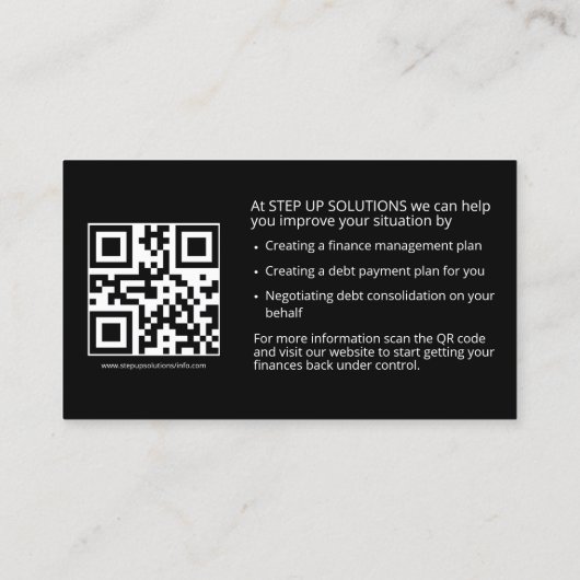 財務相談 名刺 (裏面)