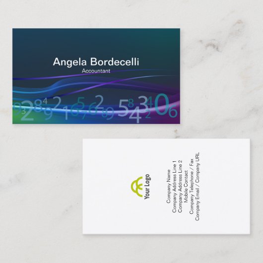 財務管理プロフェッショナルフロー番号 名刺 (正面/裏面)