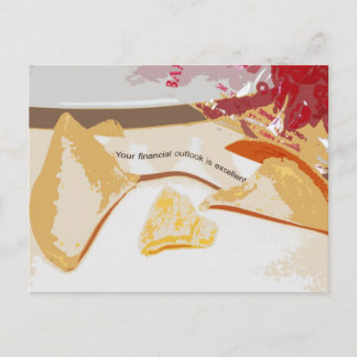 「財務見通しは優れている」フォーチュン・クッキー ポストカード