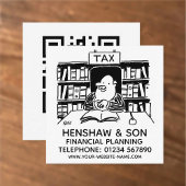財務計画または会計士のプロモーション スクエア名刺