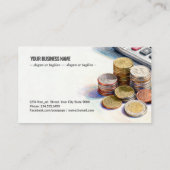 財務計算と貯蓄 名刺 (裏面)