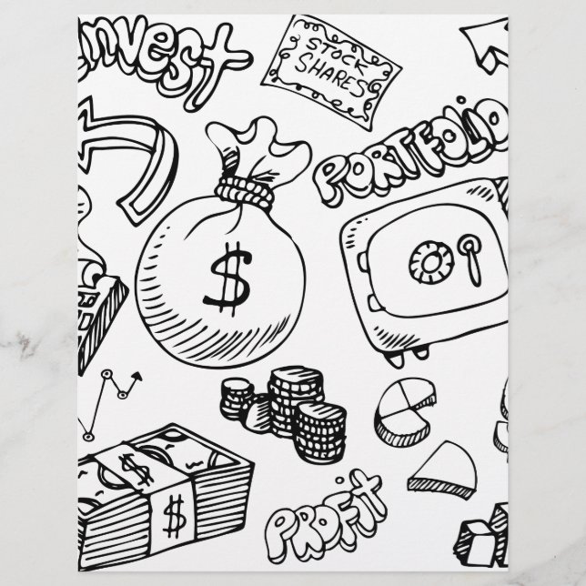 財務記号のドードルセット (正面)