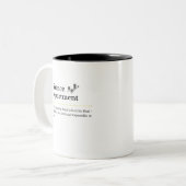 財務部コーヒーマグ ツートーンマグカップ (正面左)