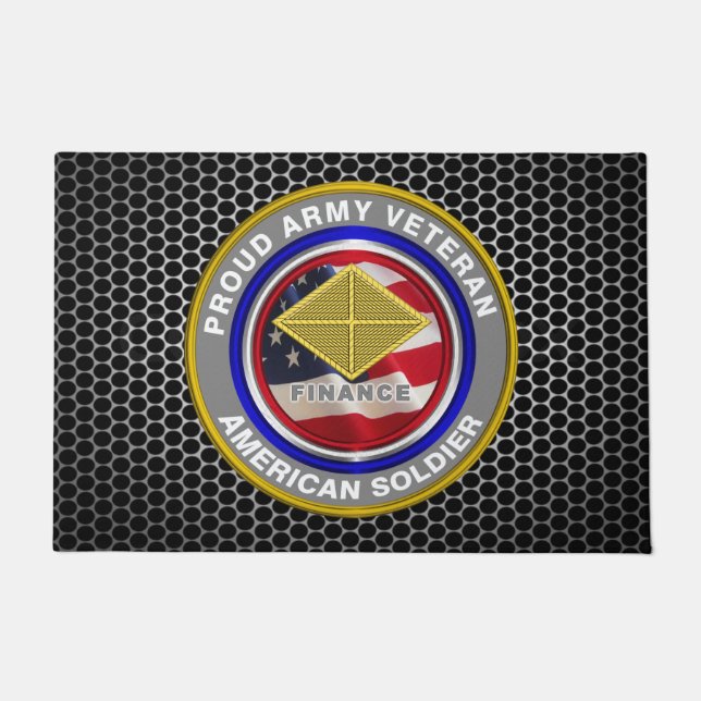 財務部隊退役軍人 ドアマット (正面)