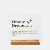 財務部 アクリルサイン (正面)