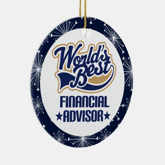 財務顧問のギフトのオーナメント セラミックオーナメント (右)