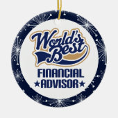 財務顧問のギフトのオーナメント セラミックオーナメント (正面)