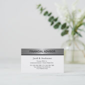 財務顧問の名刺 名刺 (スタンド正面)