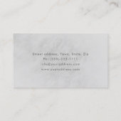 財務顧問シンプルライトグレーストーンテクスチャ 名刺 (裏面)