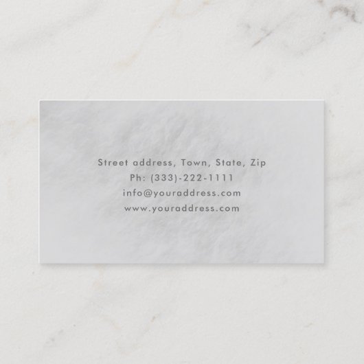 財務顧問シンプルライトグレーストーンテクスチャ 名刺 (裏面)