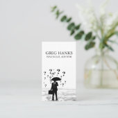 財務顧問マネー会計名刺 名刺 (スタンド正面)