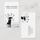 財務顧問マネー会計名刺 名刺 (正面/裏面)