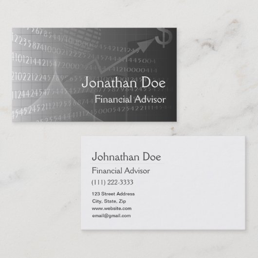 財務顧問個人用カード 名刺 (正面/裏面)
