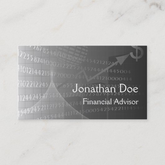 財務顧問個人用カード 名刺 (正面)