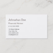 財務顧問個人用カード 名刺 (裏面)